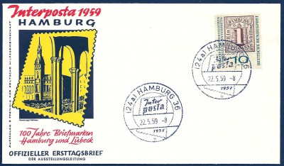 1959 r. FDC Niemcy.