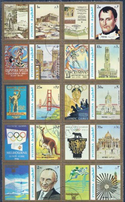 1972 r. Mi 1126 - 1135 Fujeira Emiraty.