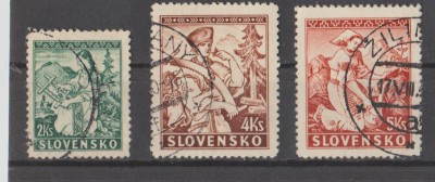 Słowacja 1939 43-45 kasowane