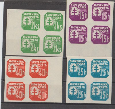 Słowacja 1939 - nr 60Y, 62-63Y, 66Y - czyste