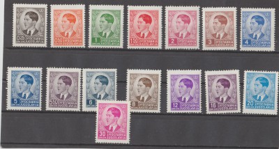 JUGOSŁAWIA 1939 Mi - 393 - 407 czyste