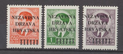 CHORWACJA NIEZALEŻNE PAŃSTWO - 1941 - Mi 1-2, 8