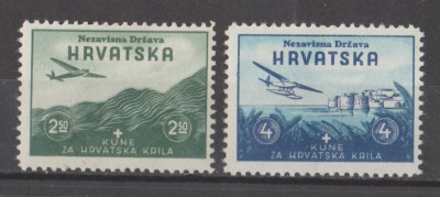 CHORWACJA NIEZALEŻNE PAŃSTWO - 1942 - Mi 71,73