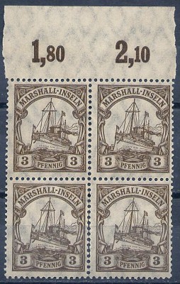 1901 r. Kol. Niemiecka Wyspy Marshalla Mi 13**