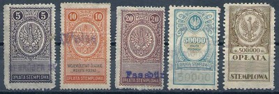1921 r. Opłata stemplowa.