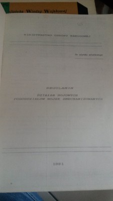 REGULAMIN DZIAŁAŃ BOJOWYCH