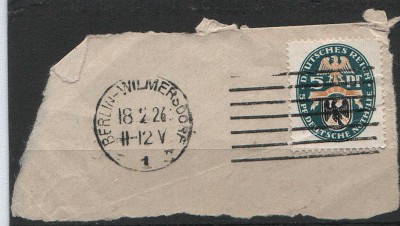 Deutsche Reich Mi 375 - na wycinku 1925
