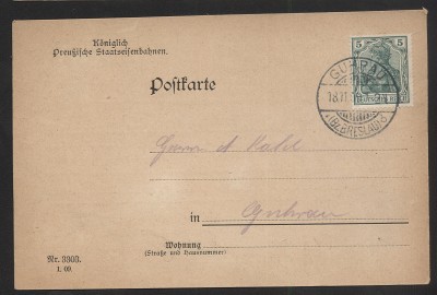 KARTA POCZTOWA 1909 - polecam