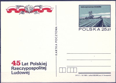 1989 r Kartka Cp 1005**