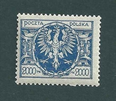 1923 r. Duży Orzeł  Fi 143**.