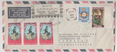 Koperta z Iraku do Czechosłowacji