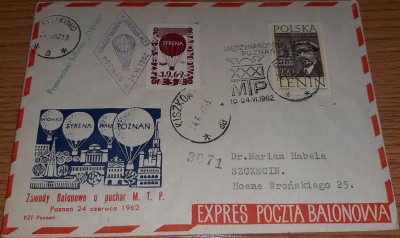 Poczta balonowa 1962 .3