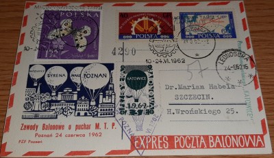 Poczta balonowa 1962 .6