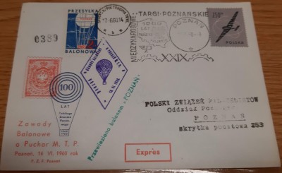 Poczta balonowa 1960 .5