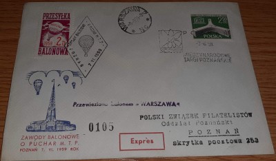 Poczta balonowa 1959 .6