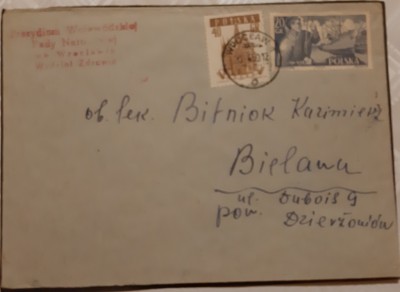 List do Bielawy z Wrocławia - 1959