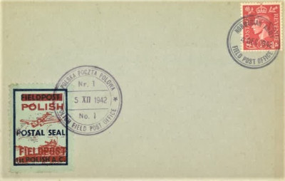 POLSKA 1942 - EMIGRACJA-POCZTA POLOWA.