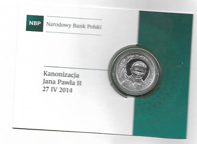 10zł. Kanonizacja Jana Pawła II &ndash; 27 IV 2014