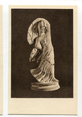  figurka z terakoty Grecja stara poczt&oacute;wka