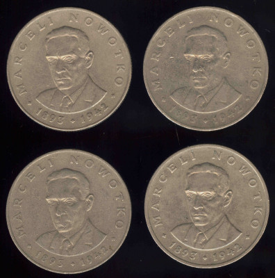 Polska zestaw 20 złoty (Nowotko) 74,75,76,77