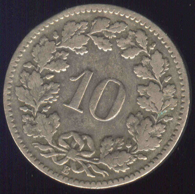 Szwajcaria 10 rappen&oacute;w 1901