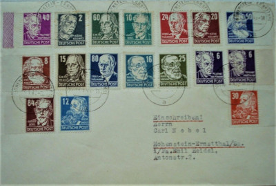 NIEMCY 1949 - SBZ-rzadka koperta! GRATIS WYSYŁKA!