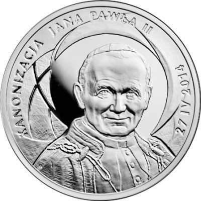 10zł.  Kanonizacja Jana Pawła II &ndash; 27 IV 2014
