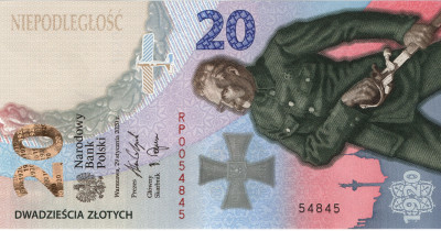 Banknot 20 zł Bitwa Warszawska 1920, RADAR 54845