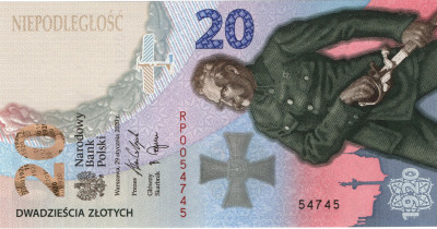 Banknot 20 zł Bitwa Warszawska 1920, RADAR 54745