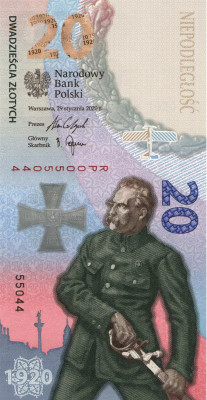 Bitwa Warszawska 1920 banknot 2020r. - numer:  55044