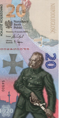 Bitwa Warszawska 1920 banknot 2020r. - numer:  54900