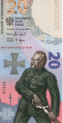 Bitwa Warszawska 1920 banknot 2020r. - numer:  55515