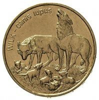 1999 r. 2 zł Wilk.