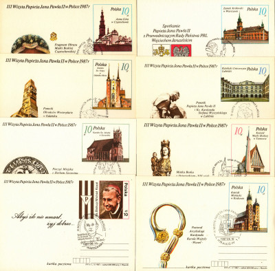 Cp 950_958 + Ck 72 III wizyta Jana Pawłą II w Polsce #9a