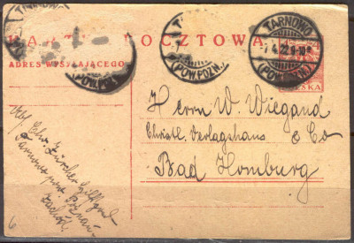 Cp 039 Tarnowo - Bad Hamburg