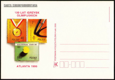 KP 100 lat Igrzysk Olimpijskich ''ATLANTA'1996'' **