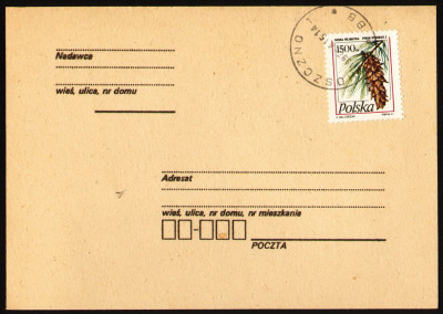 KP 1992 (stempel CHOSZCZNO) odwr&oacute;cona cyfra w datowniku