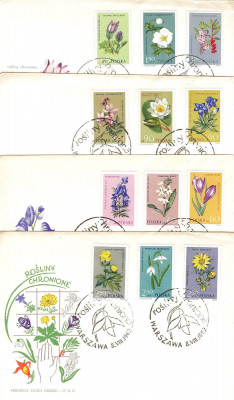 FDC 1962 S-260 Fi 1177-1188 Rośliny chronione