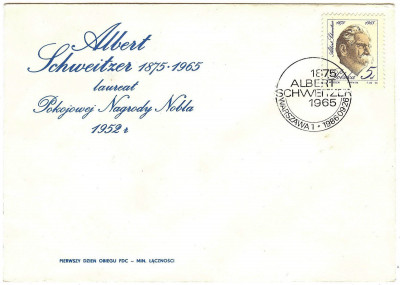 FDC 1986 S-777 Fi 2902 Albert Schweizer