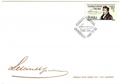 FDC 1986 S-786 Fi 2927 200. rocznica urodzin J.Lelewela