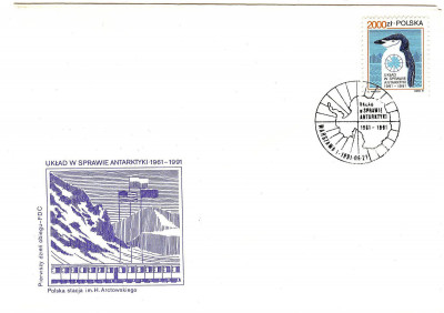 FDC 1991 S-901 Fi 3188 30 lecie Ukladu w sprawie Arktyki