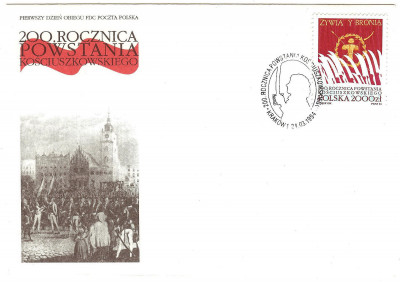 FDC 1994 S-972 Fi 3335 200 rocznica Powst Kościuszkowskiego