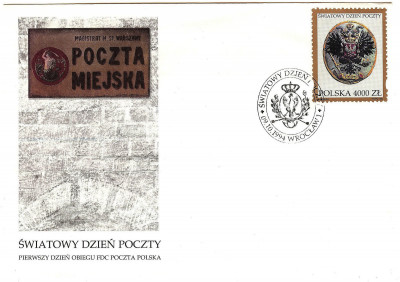 FDC 1994 S-990 Fi 3361 Światowy Dzień Poczty