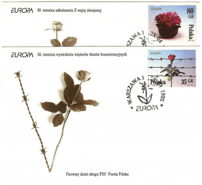 FDC 1995 S-1003 Fi 3385-3386 Europa CEPT