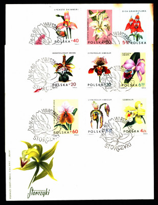 FDC 1965 S-325 Fi 1463-1471 Storczyki