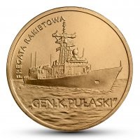 2013 r. 2 zł. Fregata rakietowa Gen. K. Puławski