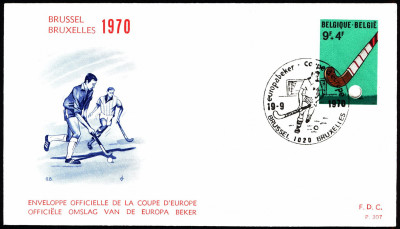 Belgia FDC 1970 Mi 1607 Sport Field Hockey
