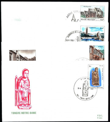 Belgia FDC 1981 Mi 2062-2065 Tourism