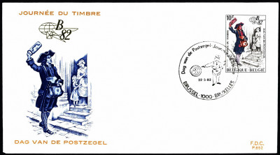 Belgia FDC 1982 Mi 2104 Stamp Day