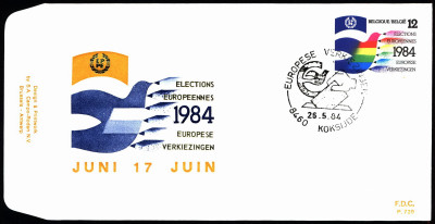 Belgia FDC 1984 Mi 2185 European elections